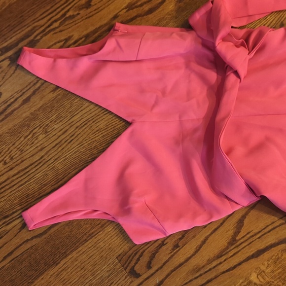 Sam Edelman pink cropped leg pink knit jumpsuit NWT Sz 10 - Picture 4 of 6